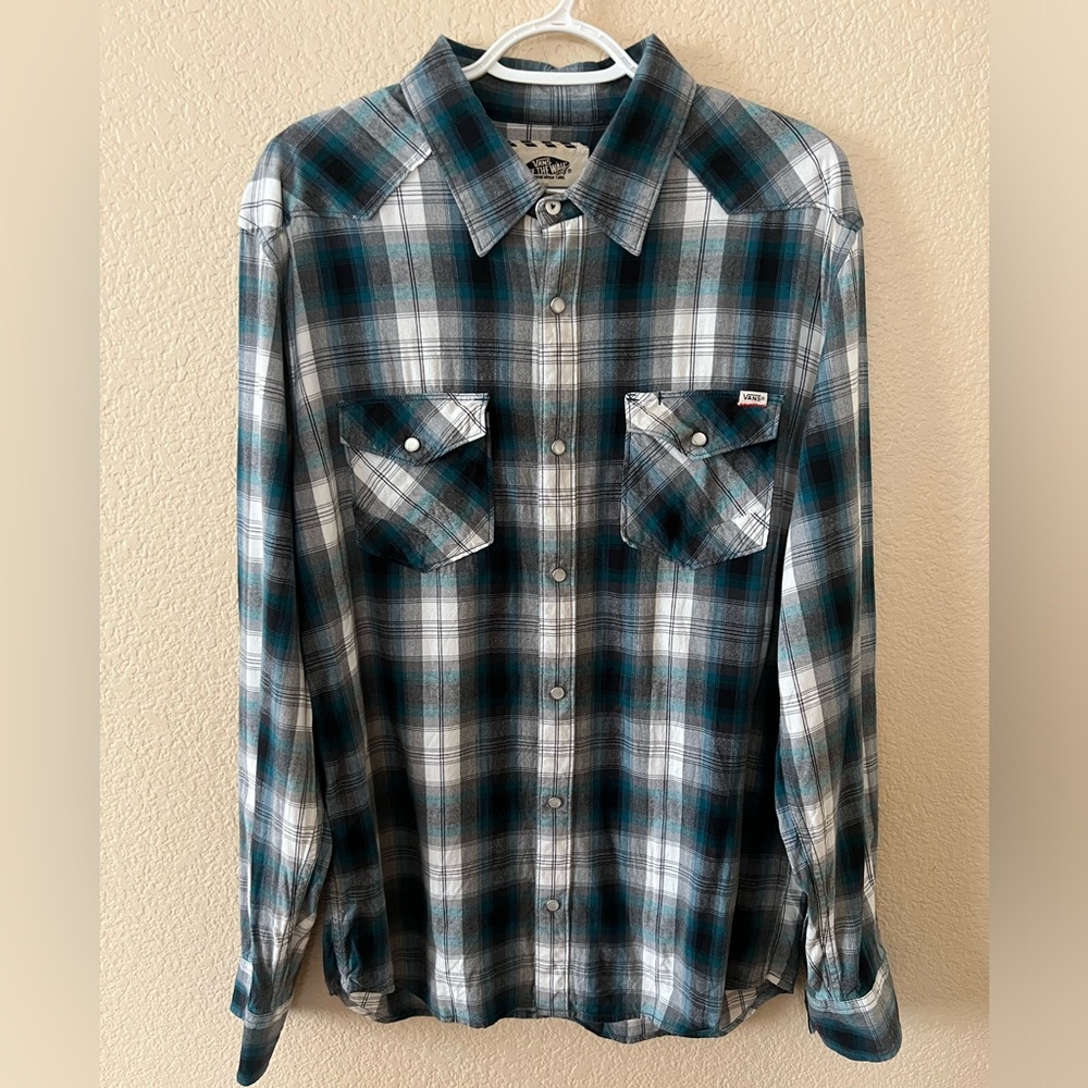 L/S Vans Plaid Button Down